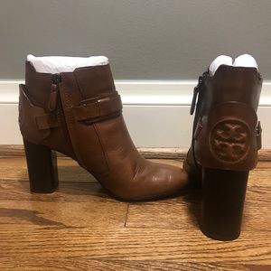 Tory Burch Brown Leather Booties - Colton Galleon